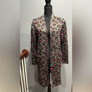 Grace & Emma PINK PANTHER CARDIGAN WITH POCKETS. NWT